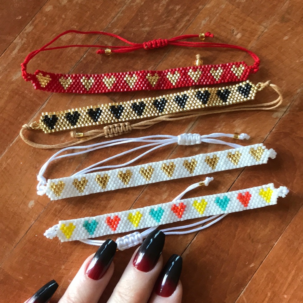 Beaded heart bracelet ❤️